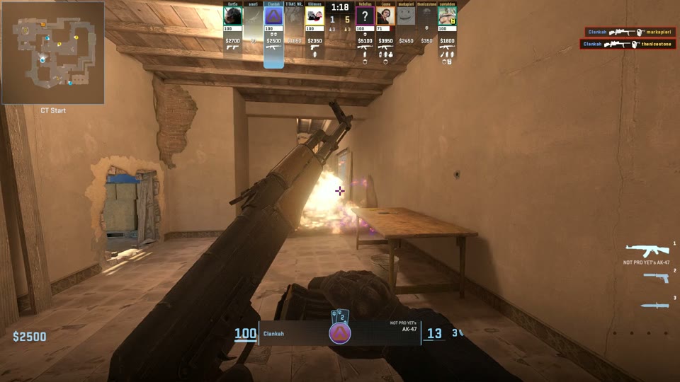 Clankah - Mirage Scout doubles and overtime trades