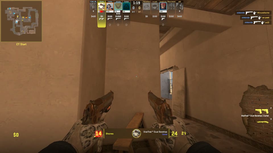 Mirage | Pistol triples, retakes and the final-round finish